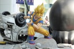 Life-Size Goku and Luffy Statues Battle in Japan